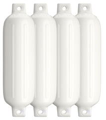 Polyform G-4 4 PACK WHITE G Series Fenders 4-Count Multi-Pack - 6.5" x 22", White