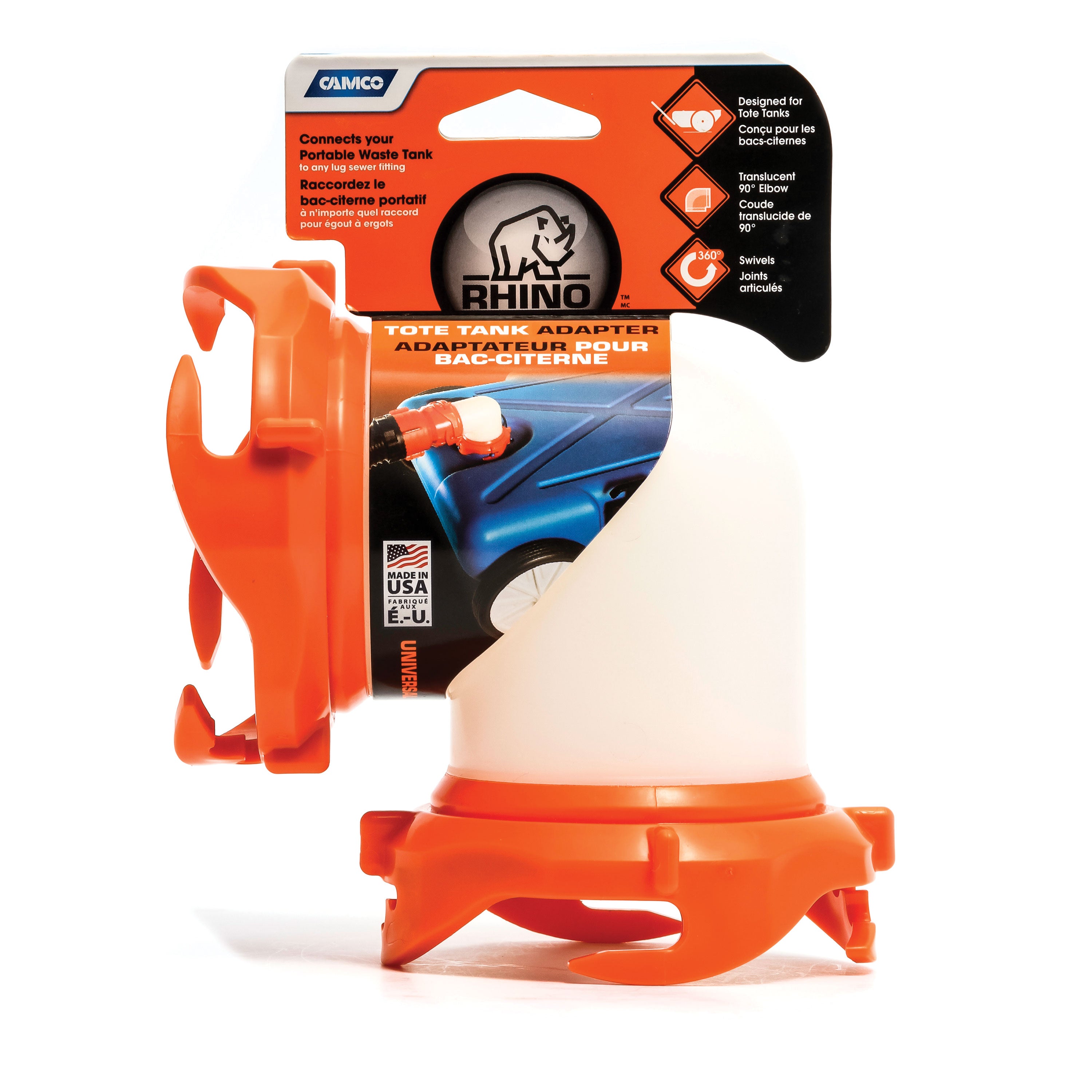Camco 39485 Rhinoflex 90Â° Tote Tank Adapter