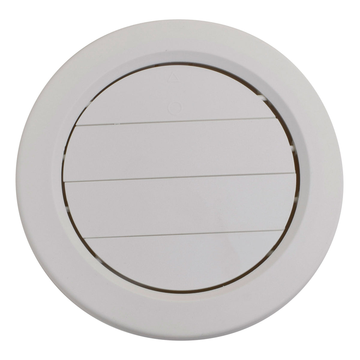 Valterra A10-3359VP Dampered Heating and A/C Register with 360° Rotation - 5-1/2" ID x 6-7/8" OD, Medium White