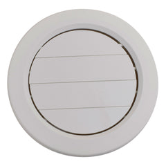 Valterra A10-3359VP Dampered Heating and A/C Register with 360° Rotation - 5-1/2" ID x 6-7/8" OD, Medium White