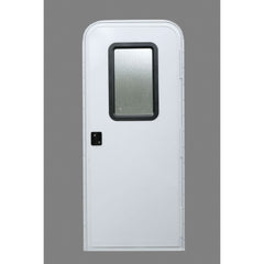 AP Products 015-267231 Motorized RV Radius Entrance Door - 26" x 72", Polar White