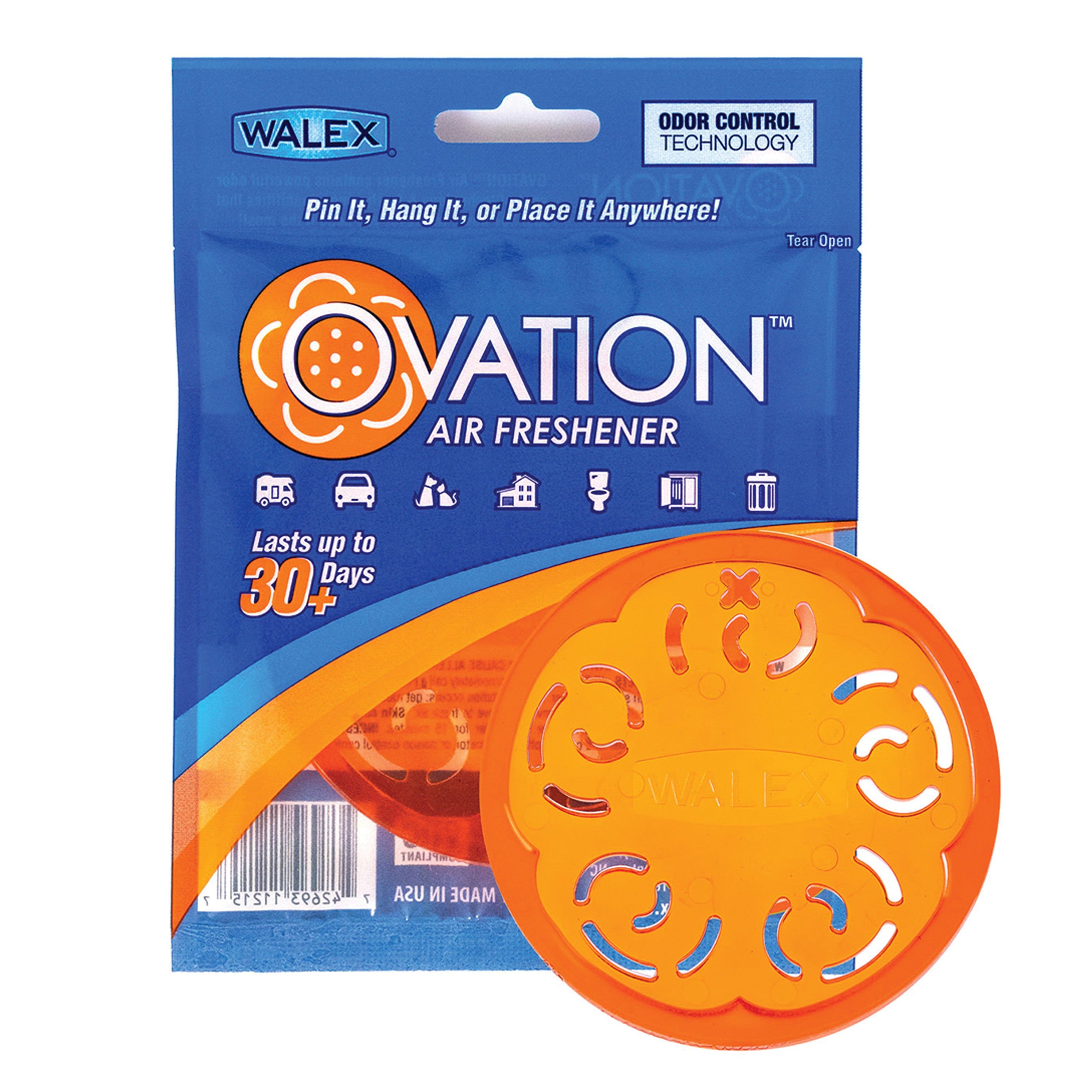 Walex OVAFCIT1 Portable Ovation Air Freshener - Citrus Scent, Single