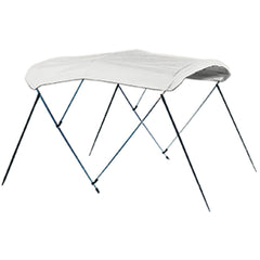 Carver 603WV Denim Backed Vinyl Canvas Bimini Top with Matching Storage Boot - Fits Frame 55603 (73"-78" W)