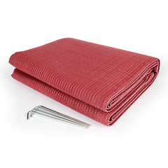Camco 42882 Reversible Awning Leisure Mat - 6' X 9', Burgundy