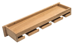 Whitecap 62426 Teak Wine Glass Rack with Shelf