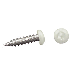 AP Products 012-PSQ500 8 X 3/4 Pan Head Square Recess Screw, Pack of 500 - 3/4", White