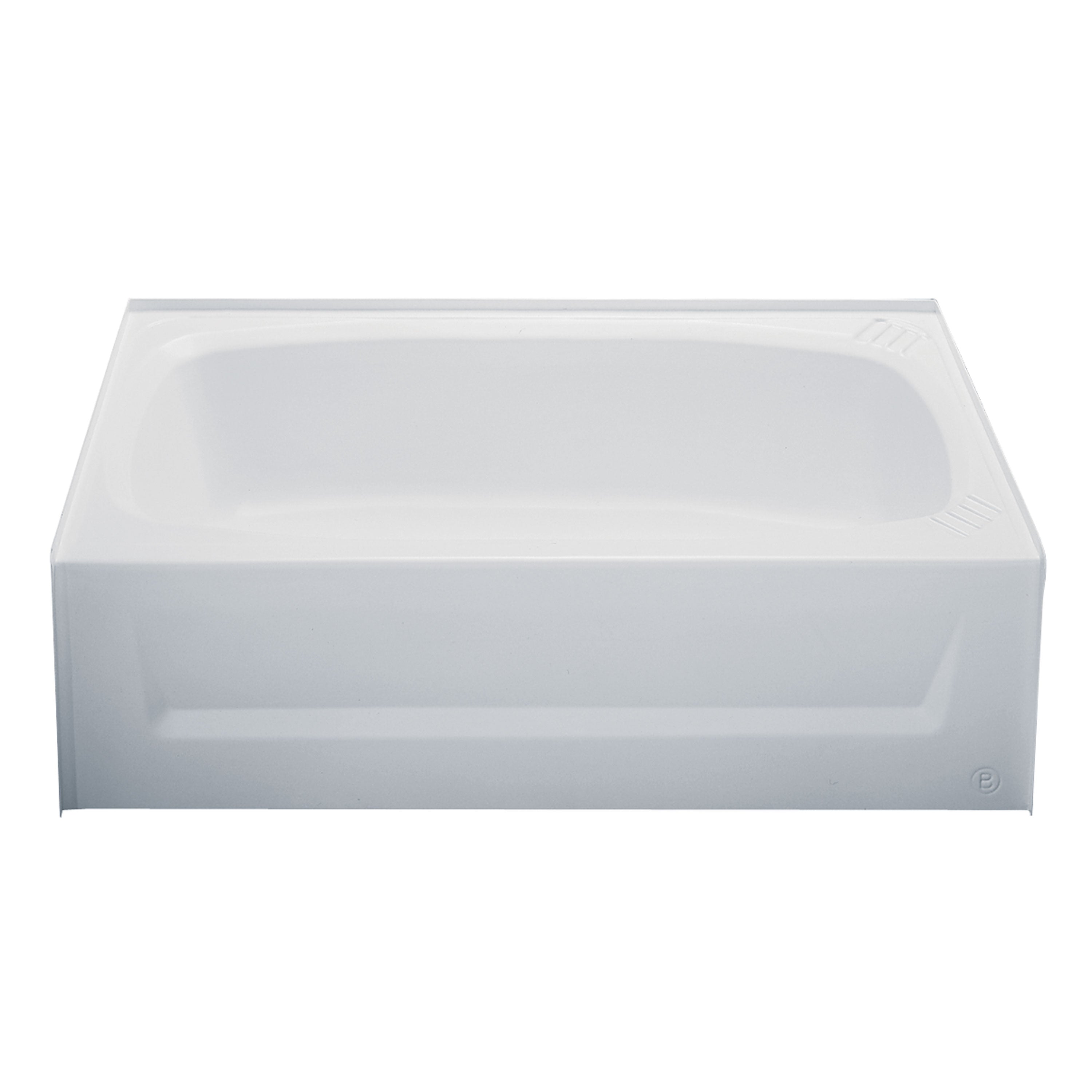 Kinro W2754A LH-SPK ABS Bath Tub with Apron - 27 in. x 54 in., Left Hand, White