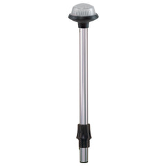 Perko 1460DP7CHR Coastal-Series Reduced Glare White All-Round Navigation Pole Light - 54" Height