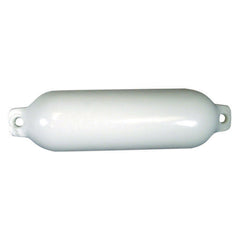 Taylor Made 1021 Hull Gard Inflatable Vinyl Fender - White, 4.5" x 16"
