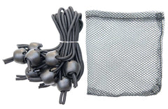Whitecap Industries JB-100716B Jaw Bungee Black Premium Shock Cord W/1" Ball (10/Bag)