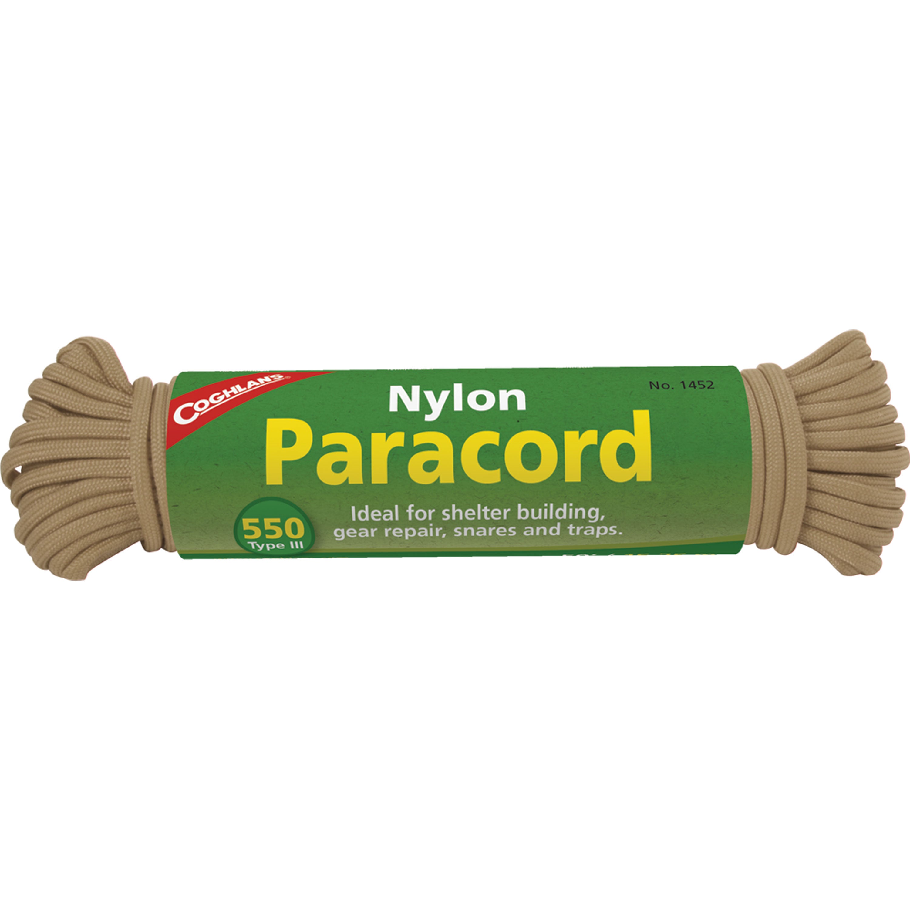 Coghlan's 1452 50' Nylon Paracord, Tan