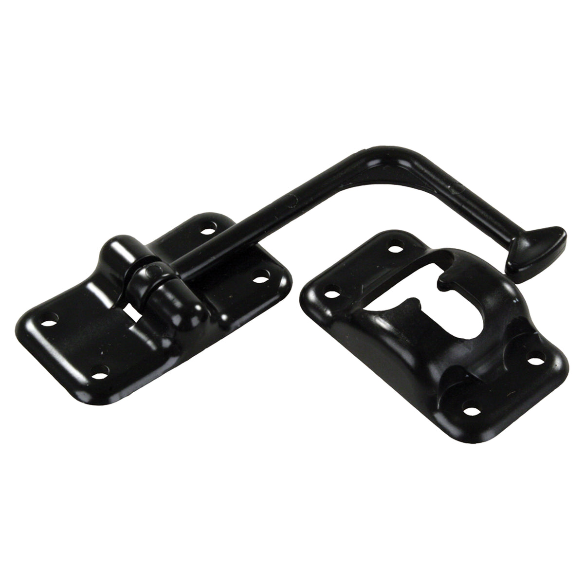 JR Products 10625 Plastic 90Â° T-Style Door Holder - Black, 6"