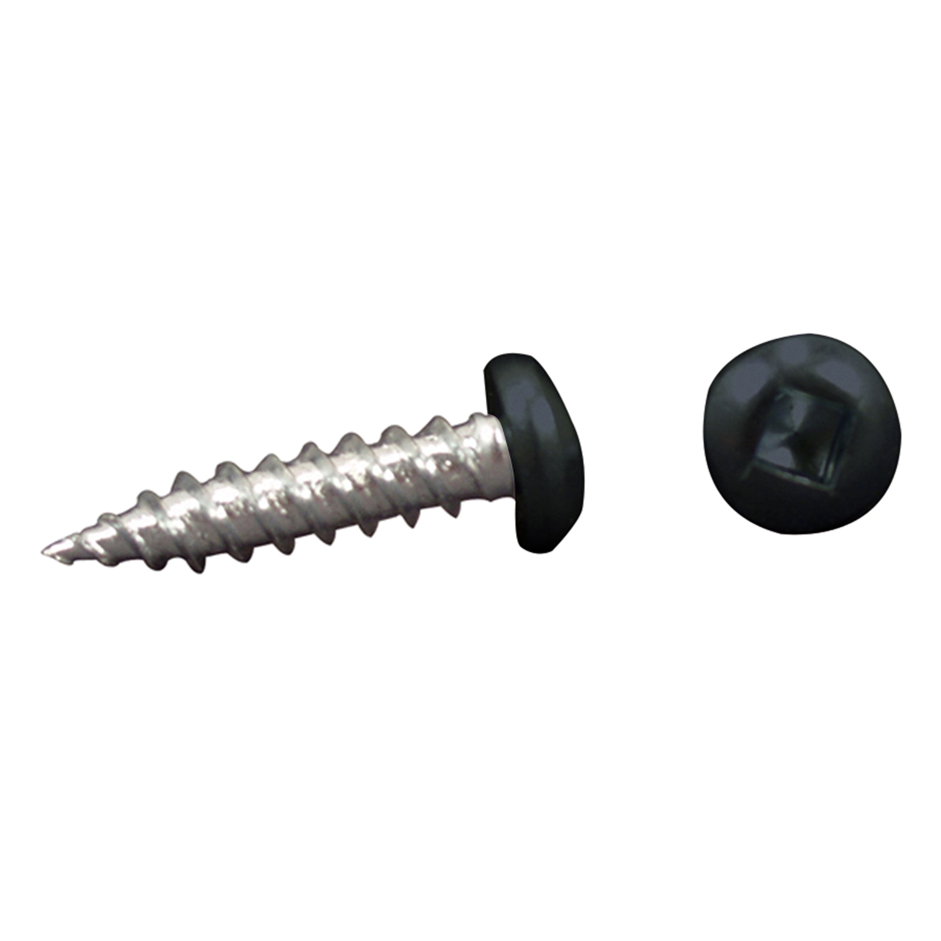 AP Products 012-PSQ50 8 X 1 Pan Head Screw, 1" / Pack of 50, Black