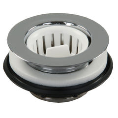 JR Products 95035 Strainer with Threaded Basket - Chrome