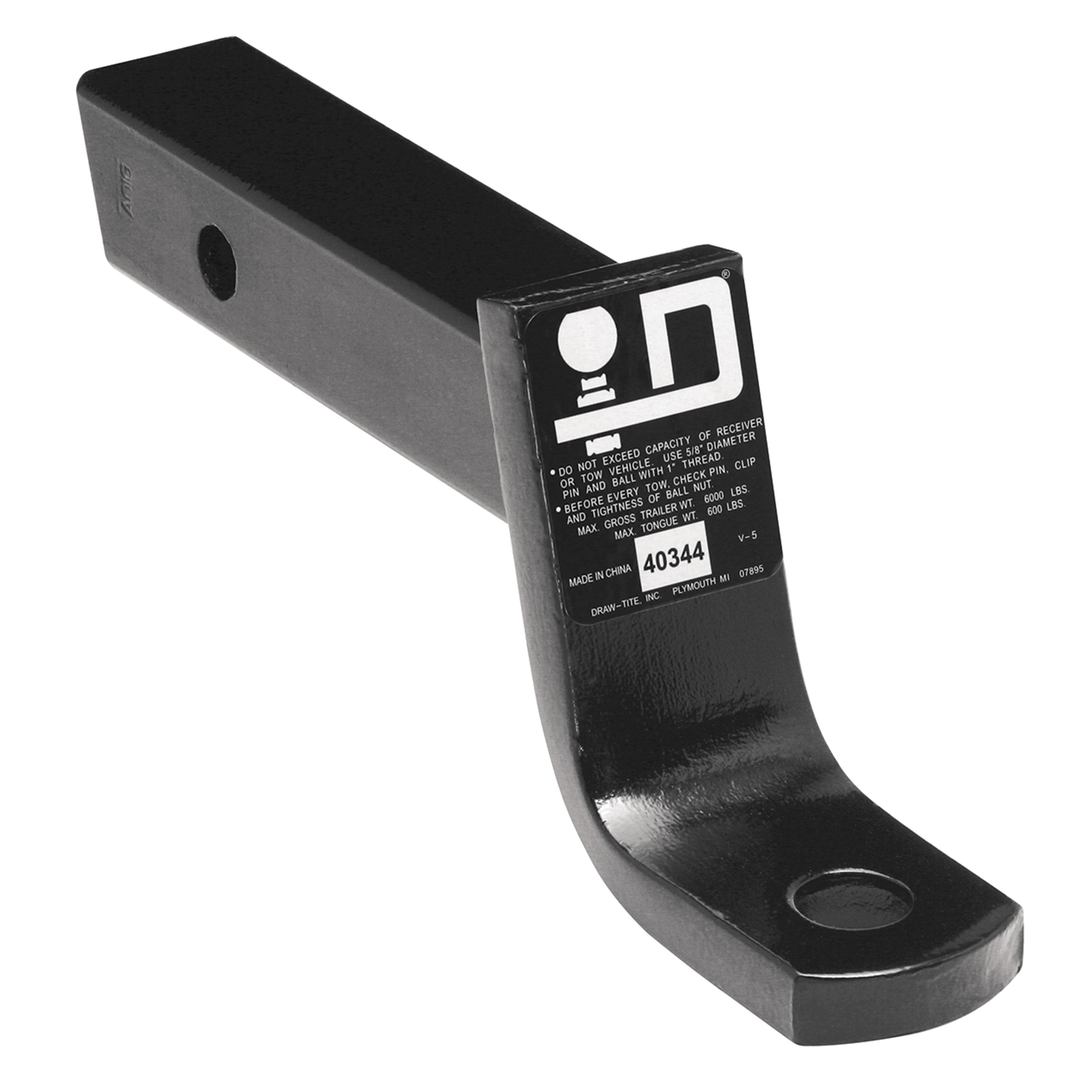 Reese 45123 Class V Ball Mount - 2.5" Shank, 5" Drop, 3.5" Rise, 13000 lbs. GTW