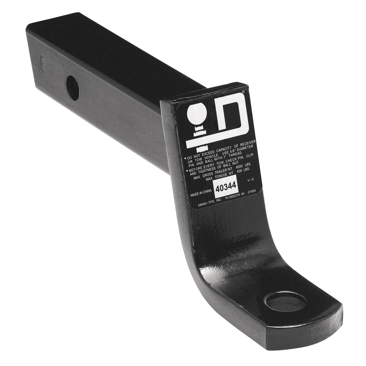 Reese 45123 Class V Ball Mount - 2.5" Shank, 5" Drop, 3.5" Rise, 13000 lbs. GTW