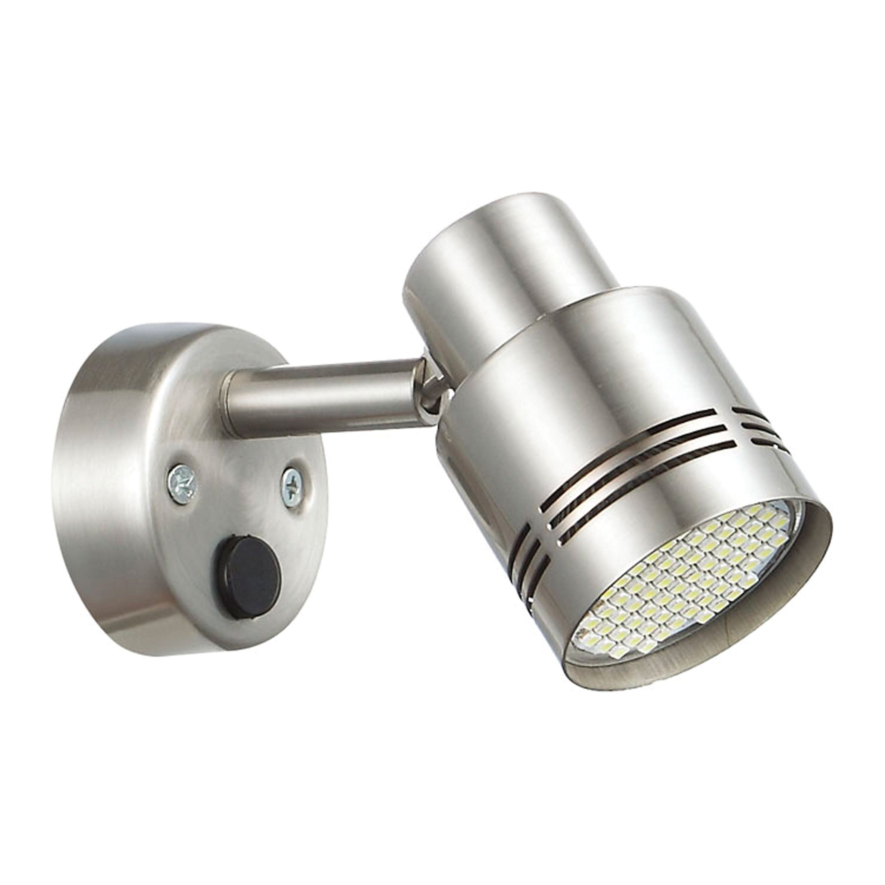 Ming's Mark 9090108 Stylish Camping 12V LED Reading Light Fixture - Brushed Nickel