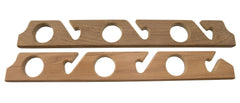 Whitecap 60614 Teak Six Rod Fishing Rod Storage Rack