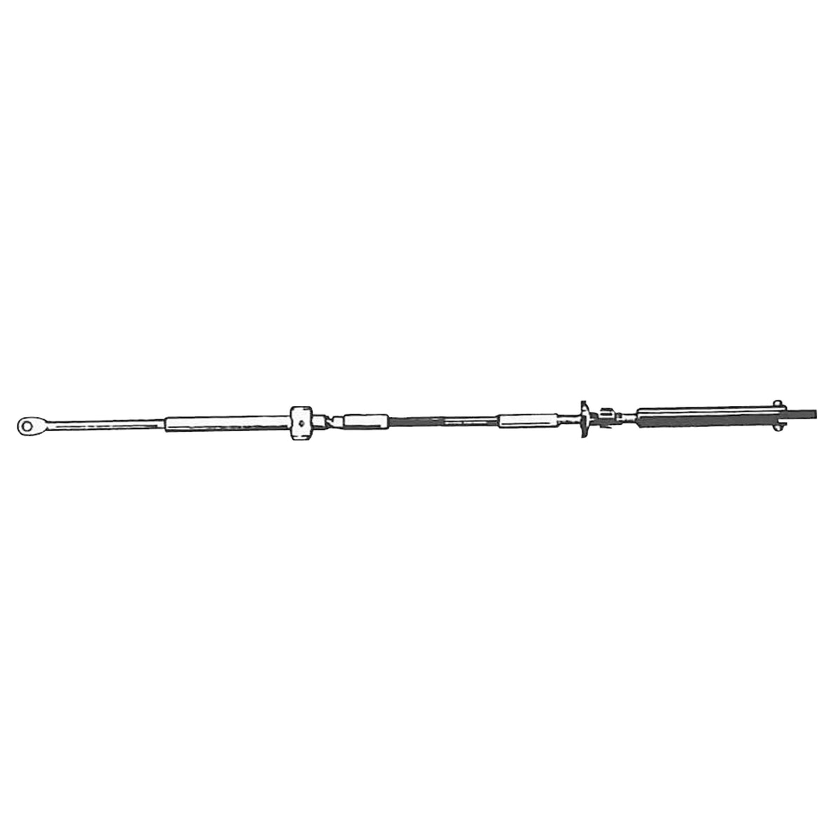 Uflex C14X10 BRP/Evinrude Engine Control Cables - 10'