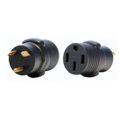 Valterra A10-3050AVP Mighty Cord Adapter Plug - 30AM to 50AF, Black (Carded)