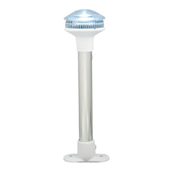 Perko 1345DP1WHT Fixed-Mount LED White All-Round Light with White Polymer Top and Base - 8.25" Height