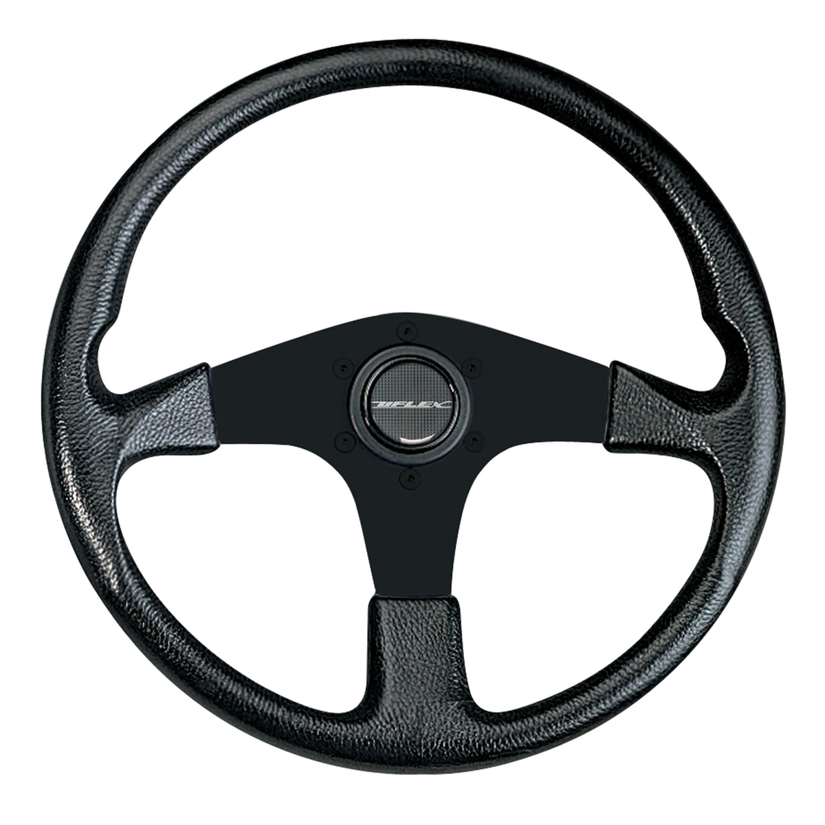 Uflex CORSE-B/B Corse Steering Wheel - Black Spokes with Black Grip