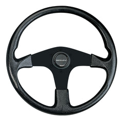 Uflex CORSE-B/B Corse Steering Wheel - Black Spokes with Black Grip