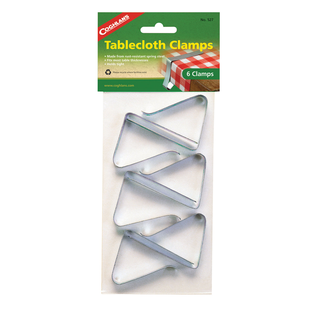 Coghlan's 527 Tablecloth Clamps - Pack of 6