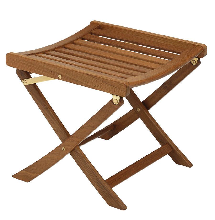 Whitecap 60072 Teak Folding Foot Stool