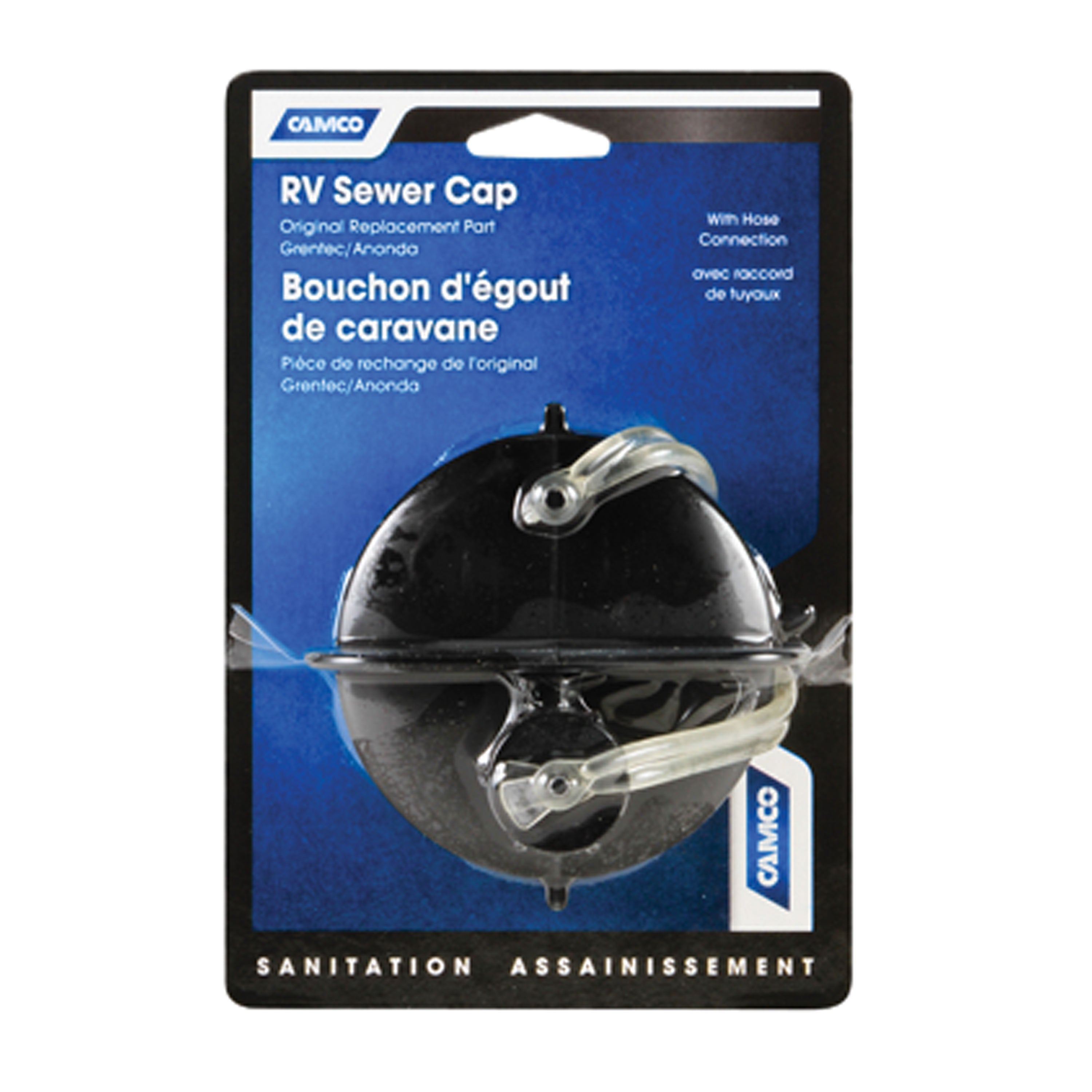 Camco 39463 Sewer Cap With Hose Connect