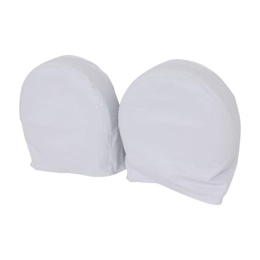Classic Accessories 80-110-042801-00 Dual Axle Wheel Covers - Large, White