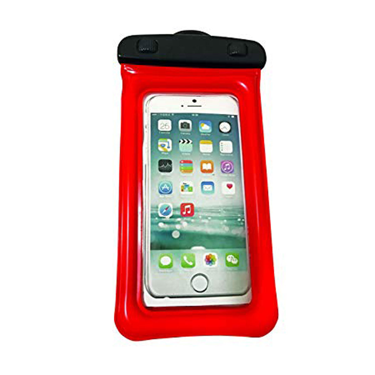 WOW Watersports 18-5000R Waterproof Phone Holder - 4" x 8", Red