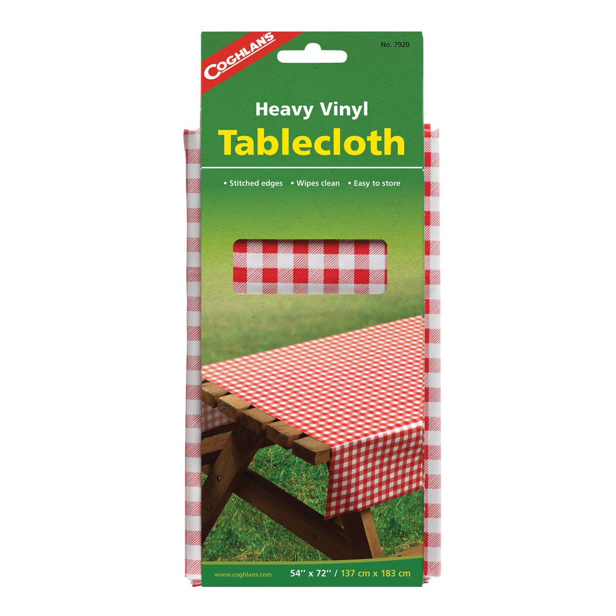 Coghlan's 7920 Tablecloth - 54" x 72", Red Gingham