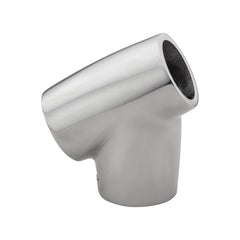 Whitecap S-1490C 60Â° Universal Tee Rail Fitting - 7/8" Tube O.D., CP/Zamac
