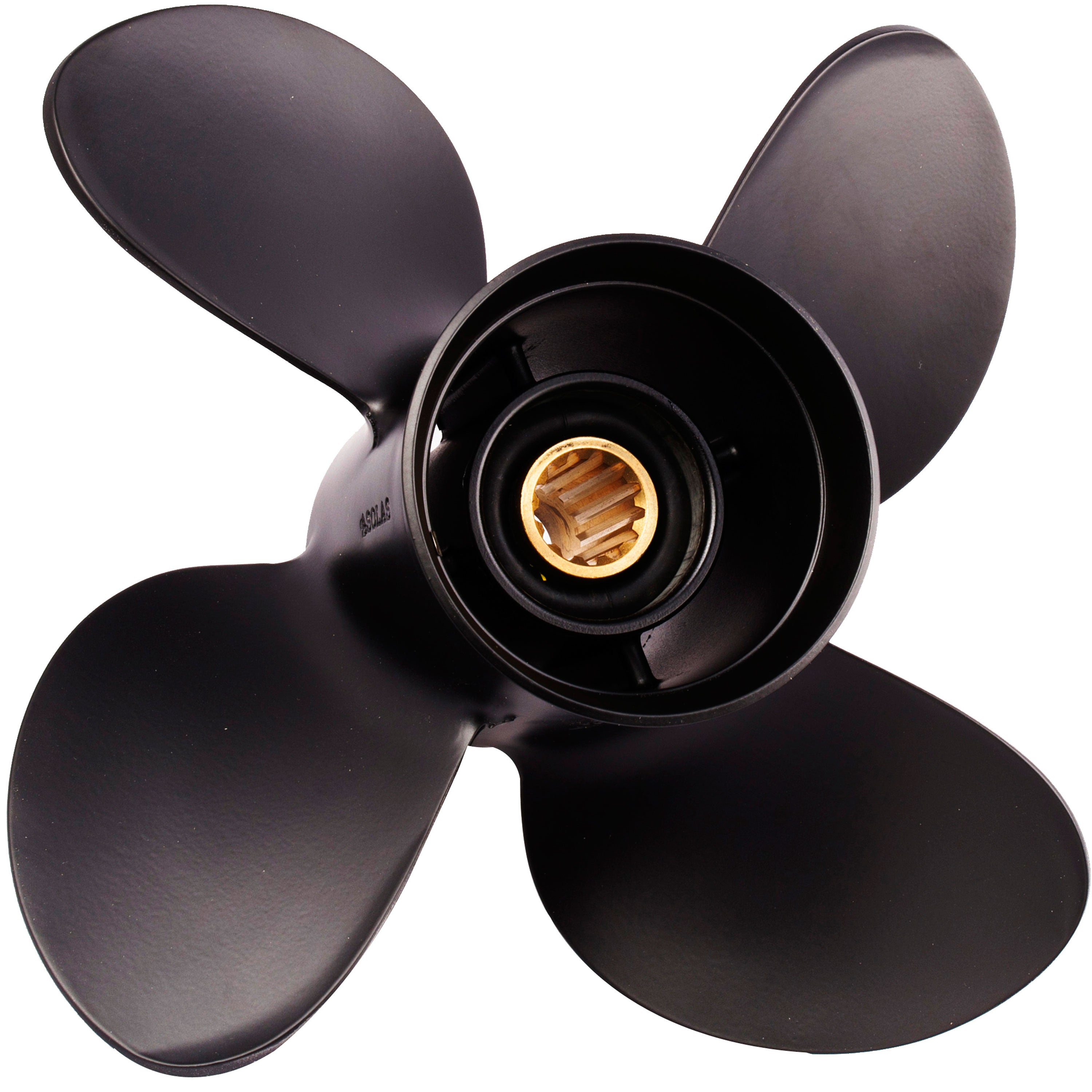 Solas 3313-105-14 Amita 4 Aluminum 4-Blade Propeller - RH, 10.5" Diameter x 14" Pitch x 13-Spline