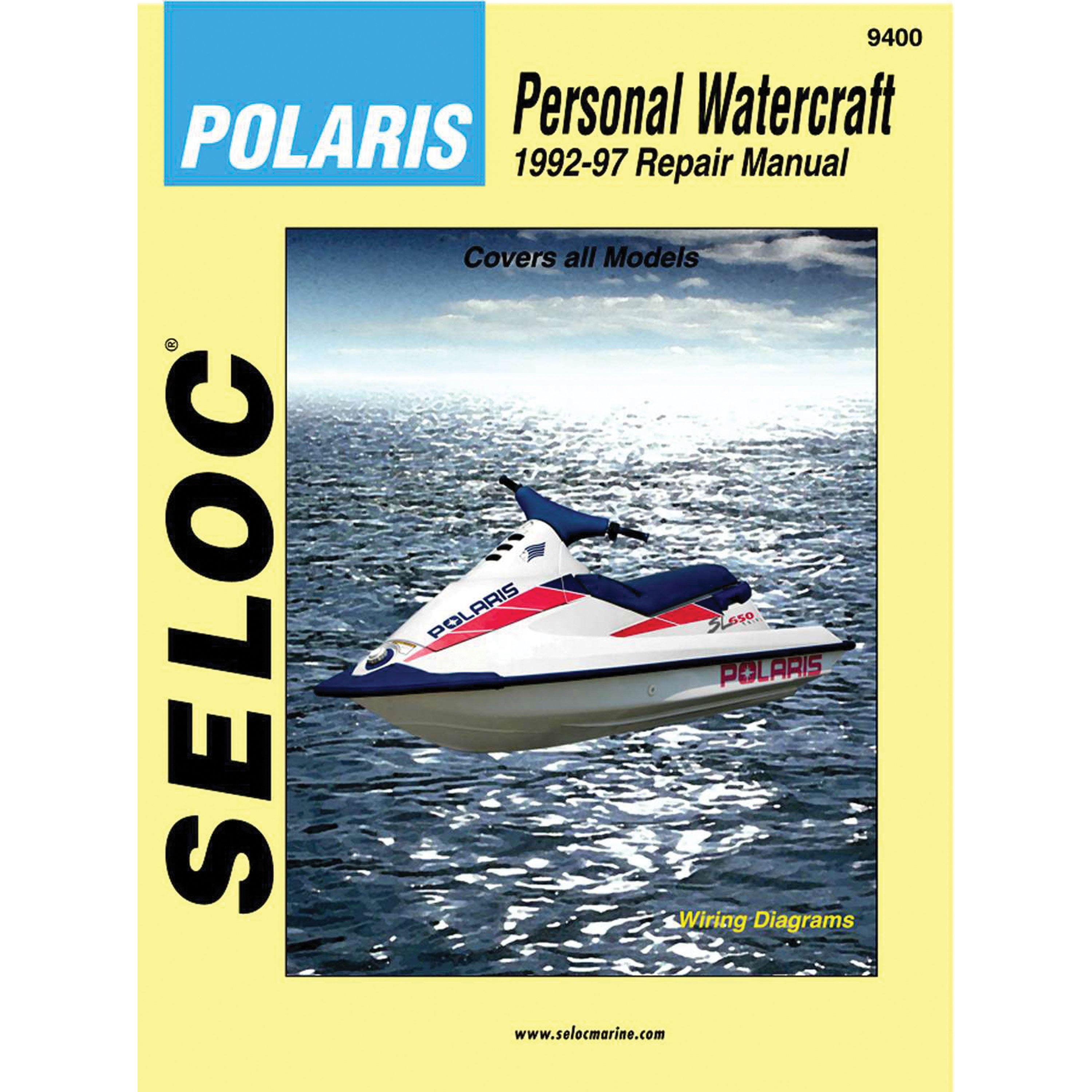Sierra 18-09400 Seloc Repair Manual for Polaris Personal Watercraft - 1992-1997