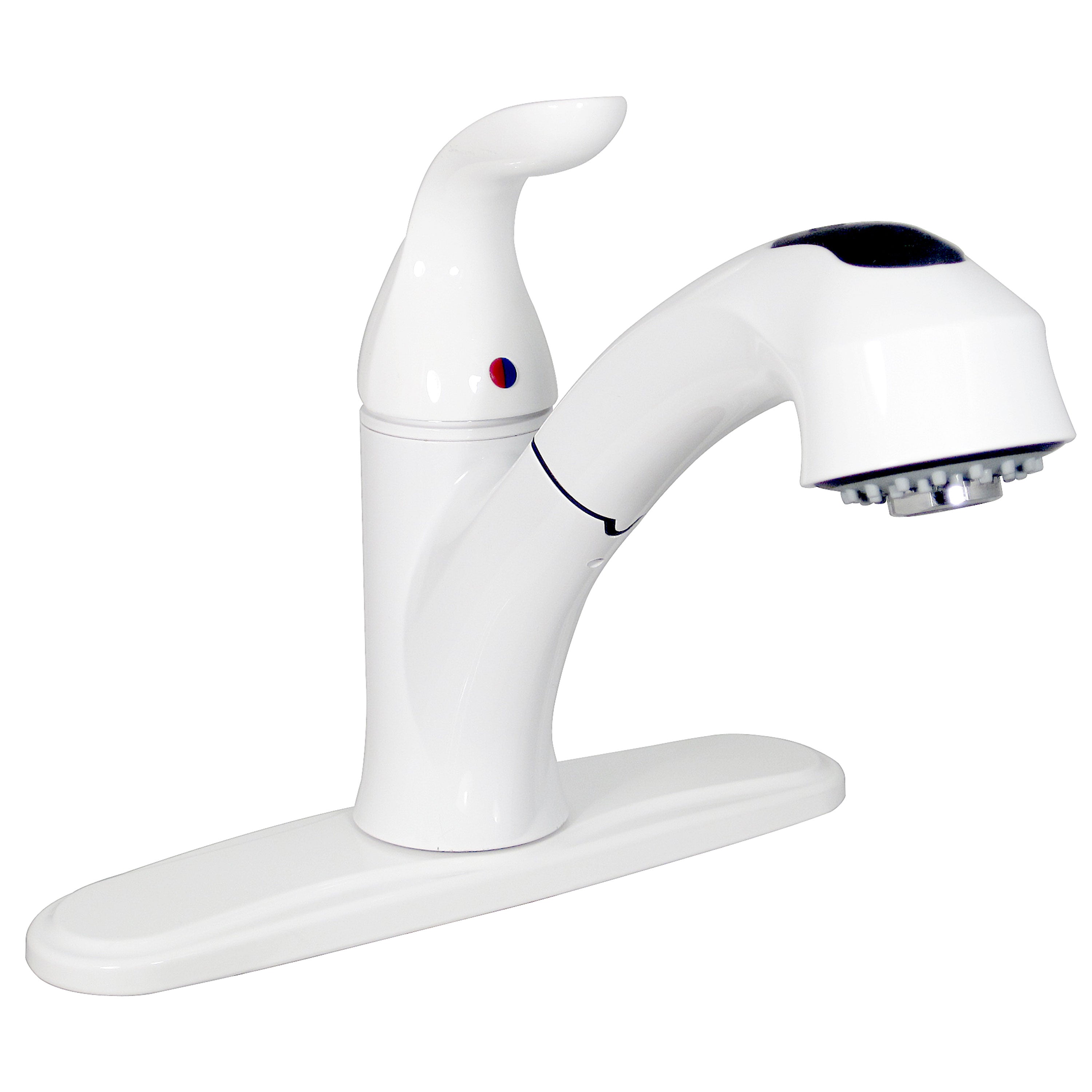 Phoenix Faucets PF231241 Single-Handle Pull Out Hybrid Kitchen Faucet - White