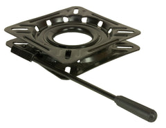 Springfield 1100018 Locking 12-Way Seat Swivel - 6.75" Square with 0Â° Tilt, Black E-Coat