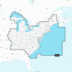 Garmin 010-C1291-00 Navionics Vision+ U.S. East - Lakes, Rivers and Coastal Marine Charts microSD/SD and One-Year Subscription
