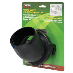Valterra T1025VP Hose Adapter - 45Â°, Black, Carded
