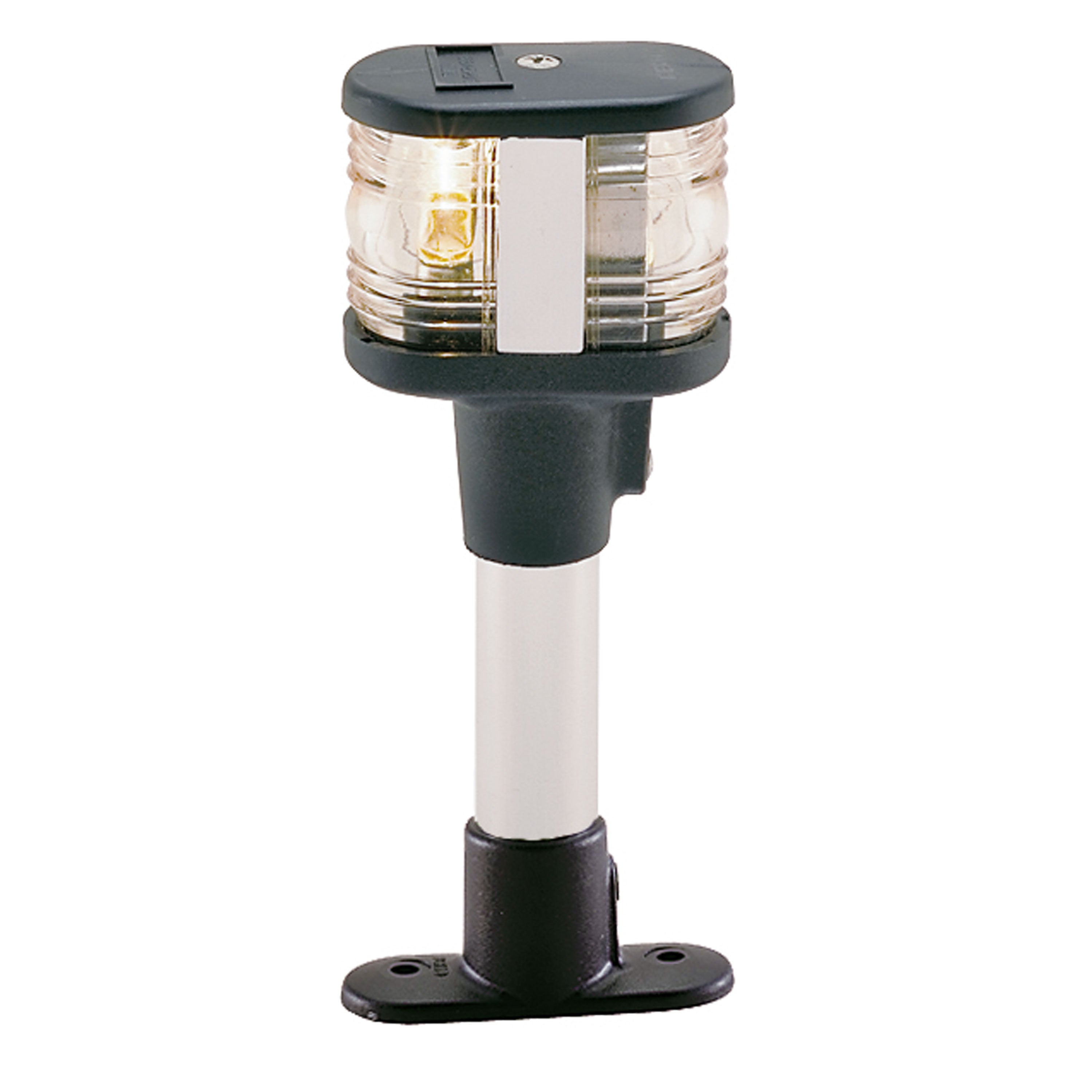 Perko 1196DP1CHR Fixed-Mount Combination Masthead/White All Round Light with Polymer Base - 6" Height
