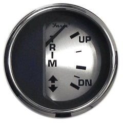 Faria 16016 Spun Silver Trim Gauge (Mercury/Mariner/Mercruiser/Volvo DP/Yamaha 2001 and Newer) - 2"