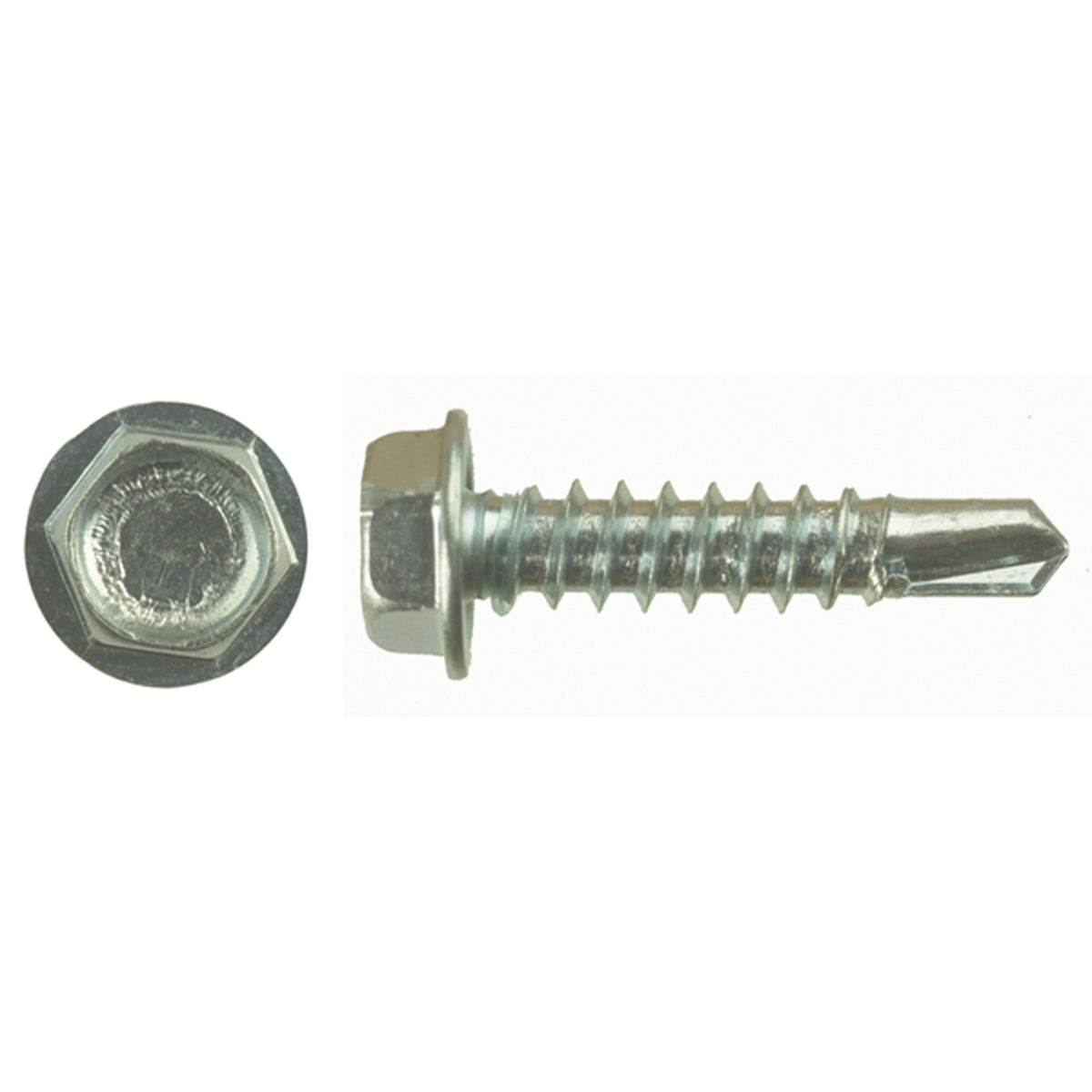 AP Products 012-DP500 8 X 3/4 Self-Tapping 1/4" Hex Head Screw, Pack of 500 - 3/4"