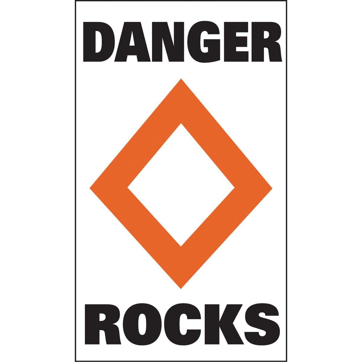 Taylor Made 46184 Sur-Mark Buoy Label - "Danger Rocks"