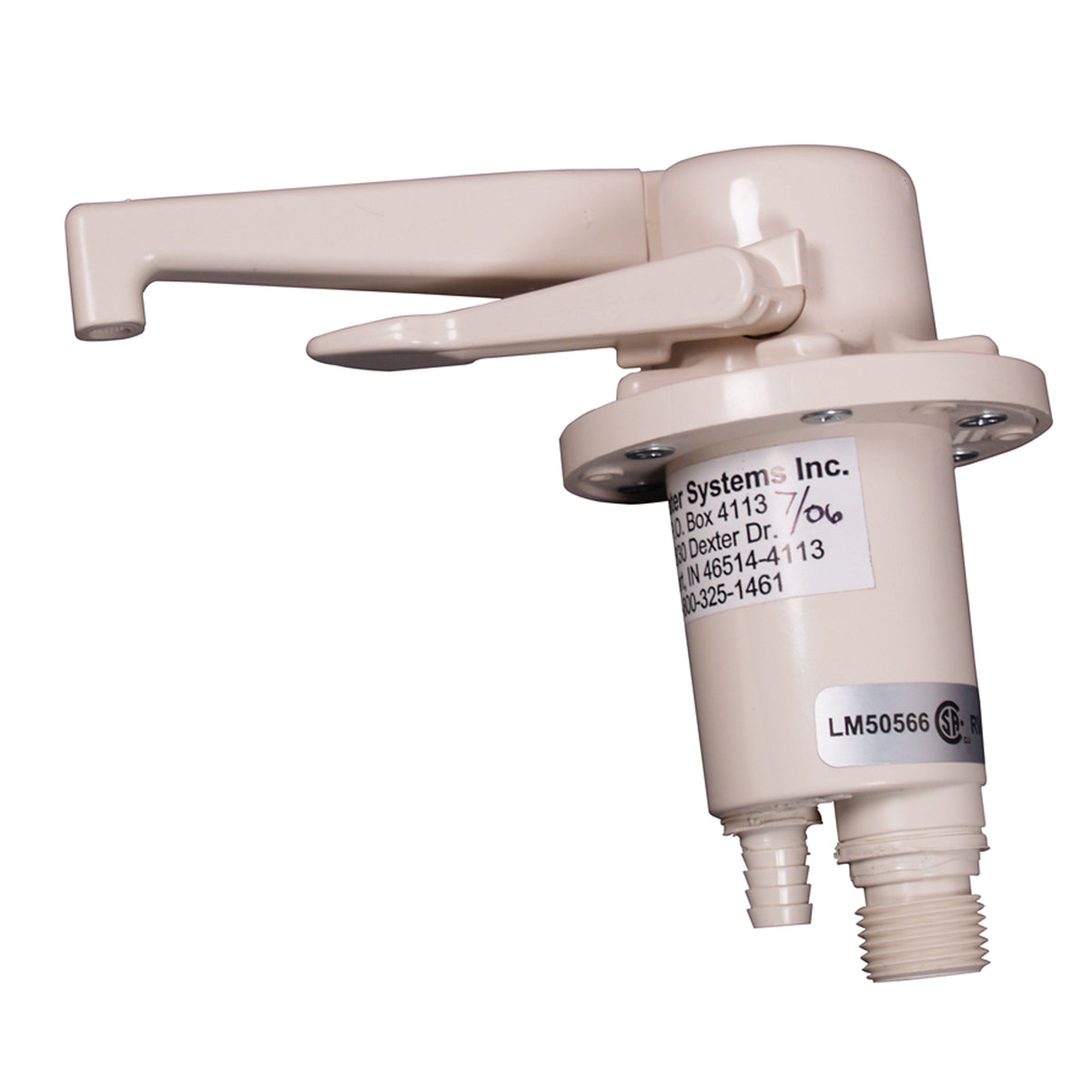 Zebra RV R3700CW Dual Flow Water Pump and Faucet - Colonial White