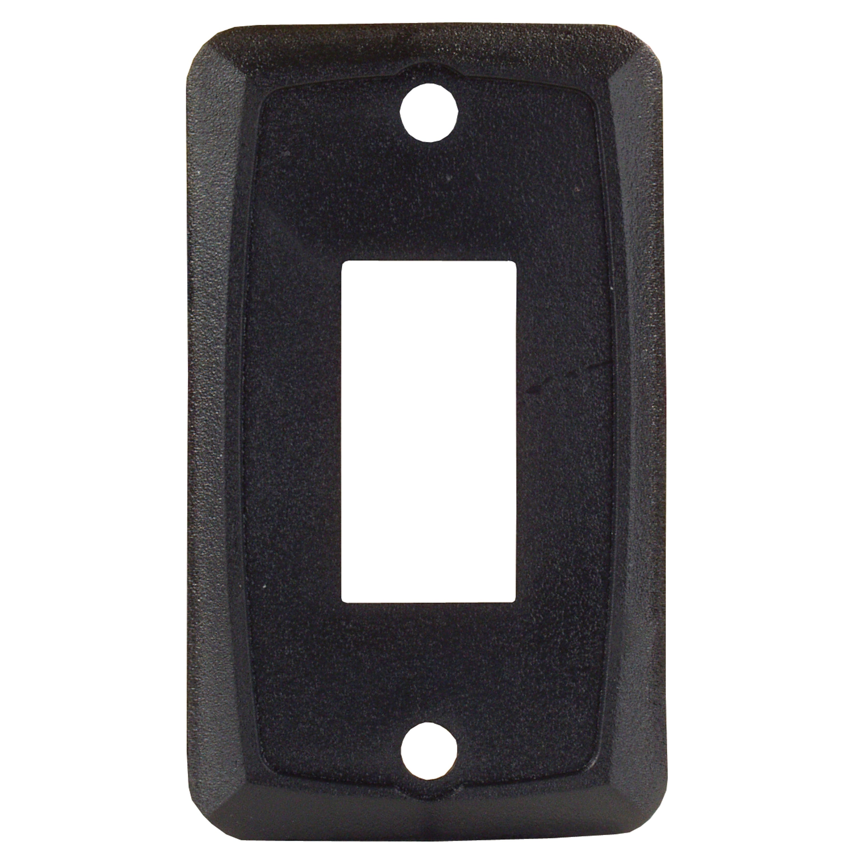 JR Products 12855 Single Switch Face Plate - Black