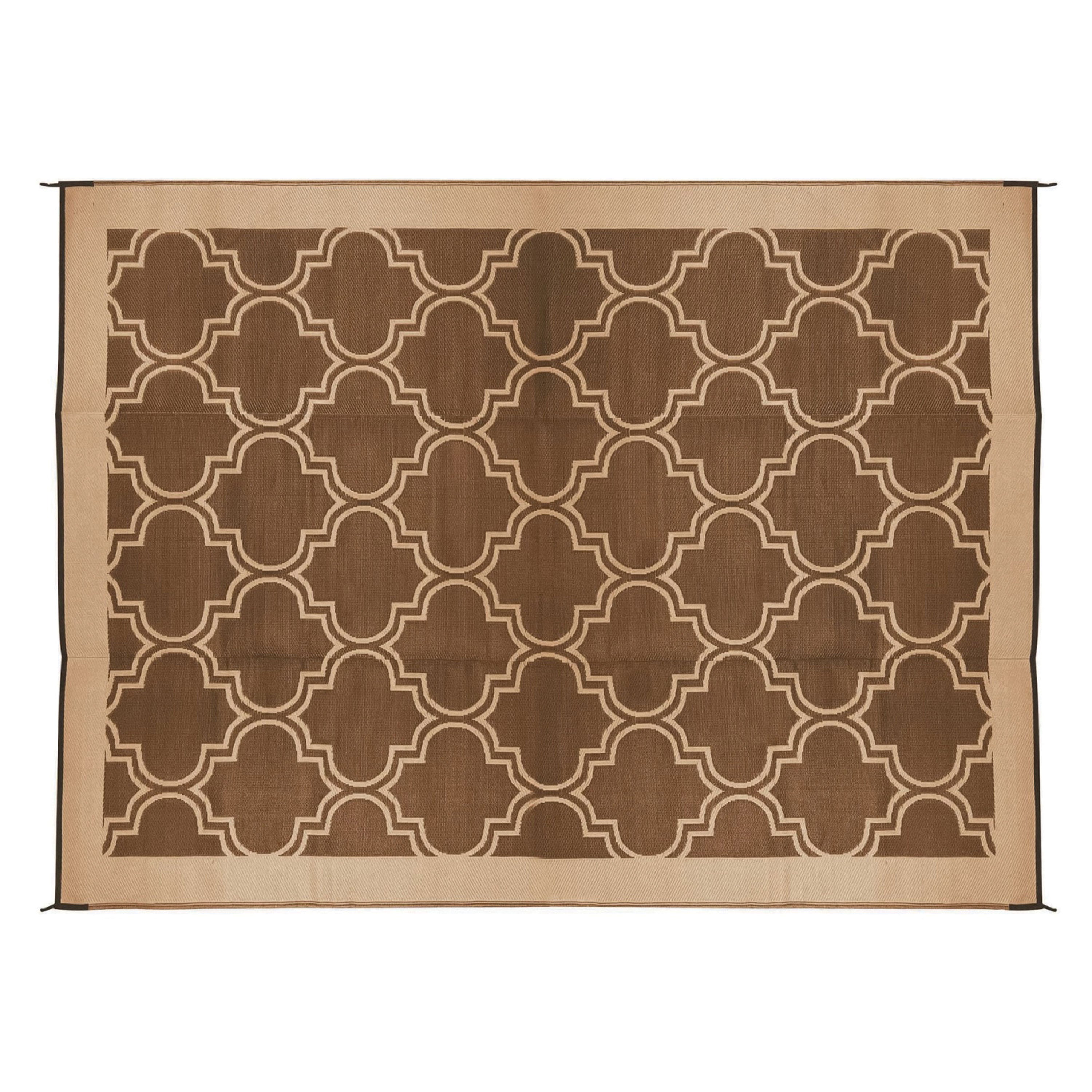 Camco 42857 9'X12' Leisure Mat Lattice Brown