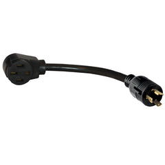 Valterra A10-G30350VP Mighty Cord 12" Generator Adapter Cord - 3-Prong, 30AM to 50AF