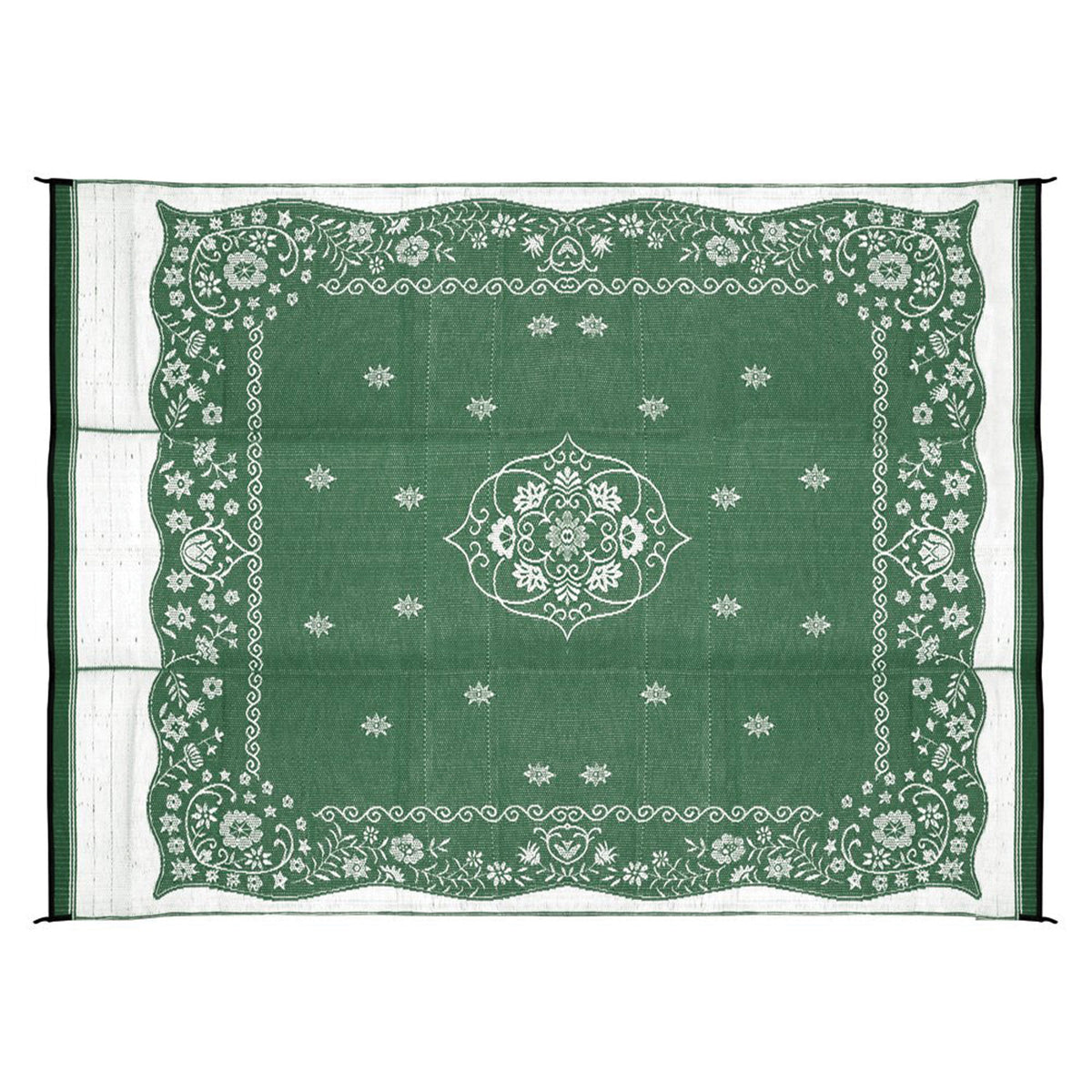 Camco 42850 Oriental Awning Leisure Mat - 9' x 12', Green