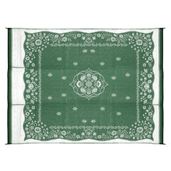 Camco 42850 Oriental Awning Leisure Mat - 9' x 12', Green